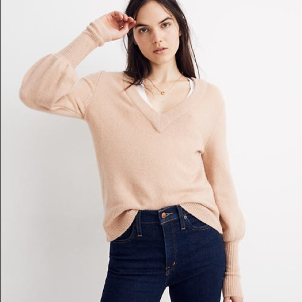 Madewell Dashwood V-Neck Sweater Sz S